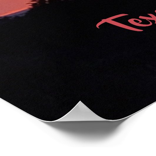 Atemberaubend Texas Sunset Poster (Ecke)