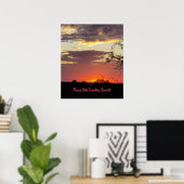 Atemberaubend Texas Sunset Poster (Heimbüro)