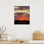 Atemberaubend Texas Sunset Poster (Küche)