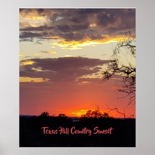 Atemberaubend Texas Sunset Poster (Vorne)