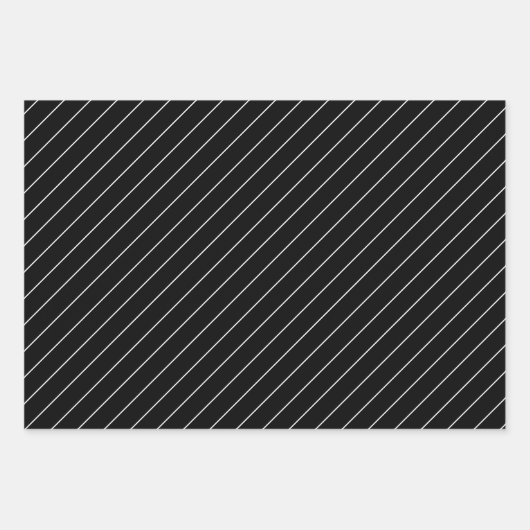 Atemberaubend und modern in Schwarz und Weiß Geschenkpapier Set (Vorderseite)