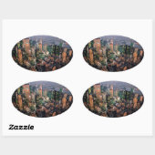 Atemberaubend! USA Ovaler Aufkleber (Blatt)