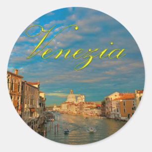 Atemberaubend! Venedig Grand Canal Venedig - Pro F Runder Aufkleber