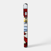 Atemberaubend verklebter Weihnachtsbaum einzigarti iPhone 15 Hülle (Linke Seite)