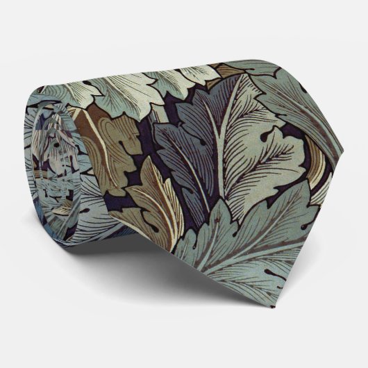 Atemberaubend William Morris Acanthus Leaf Design Krawatte (Gerollt)