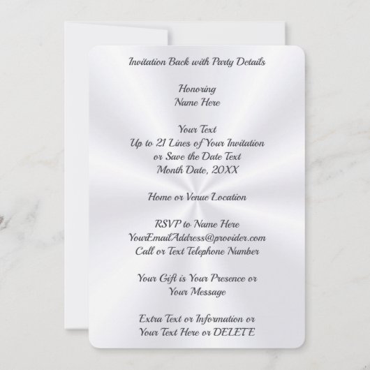 Atemberaubende, 100. Geburtstagsparty Einladungen (Rückseite)