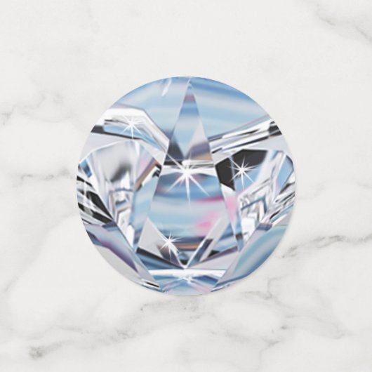 Atemberaubende 2-seitige Personalisierung Diamond Konfetti (Klein Vorderseite)