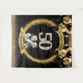 Atemberaubende 50. Geburtstag Diamantzahlen Hohe A Wandteppich (Vorderseite (Horizontal))