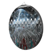 Atemberaubende Abstrakte Kunstdrucken Dartscheibe (Vorderseite rechts)