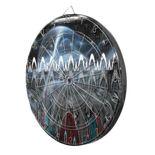 Atemberaubende Abstrakte Kunstdrucken Dartscheibe (Vorderseite rechts)