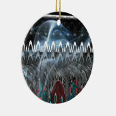 Atemberaubende Abstrakte Kunstdrucken Keramik Ornament (Rechts)