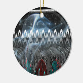 Atemberaubende Abstrakte Kunstdrucken Keramik Ornament (Links)