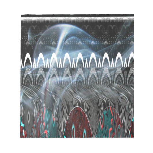 Atemberaubende Abstrakte Kunstdrucken Notizblock (Vorderseite)