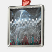 Atemberaubende Abstrakte Kunstdrucken Ornament Aus Metall (Links)