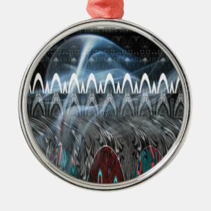 Atemberaubende Abstrakte Kunstdrucken Ornament Aus Metall