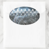 Atemberaubende Abstrakte Kunstdrucken Ovaler Aufkleber (Tasche)