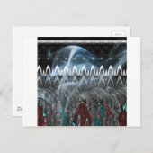 Atemberaubende Abstrakte Kunstdrucken Postkarte (Vorne/Hinten)