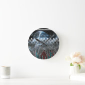 Atemberaubende Abstrakte Kunstdrucken Runde Wanduhr (Zuhause)