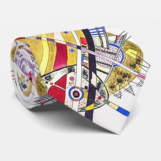 Atemberaubende Abstraktion - Kandinsky Neck Tie Krawatte (Gerollt)