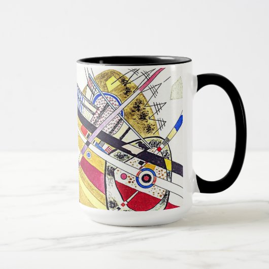 Atemberaubende Abstraktion - Kandinsky Wasserfarbe Tasse (Rechts)