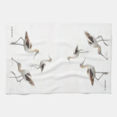 Atemberaubende amerikanische Vögel am Strand Geschirrtuch (Horizontal)