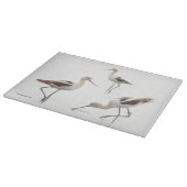 Atemberaubende amerikanische Vögel am Strand Schneidebrett (Ecke)