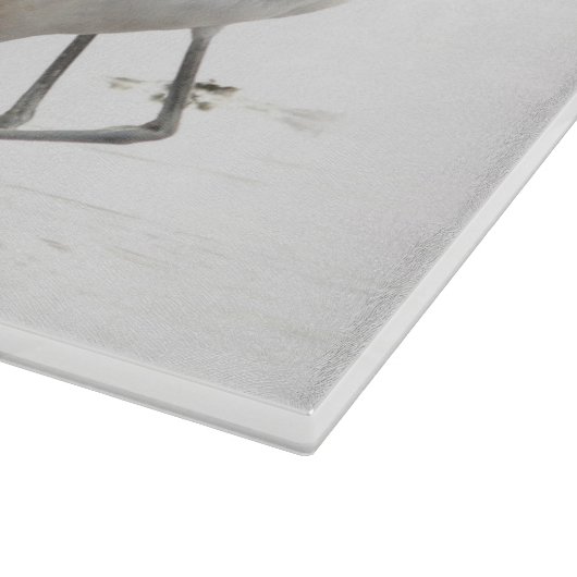 Atemberaubende amerikanische Vögel am Strand Schneidebrett (Ecke)