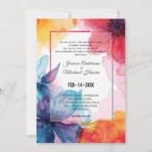 Atemberaubende Anemone Dreamscape Hochzeit Einladu Einladung (Vorderseite)