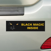 Atemberaubende, anpassbare Black Cat Magic Autoaufkleber (Auf Auto)