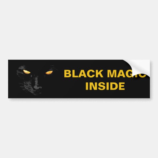 Atemberaubende, anpassbare Black Cat Magic Autoaufkleber (Vorne)