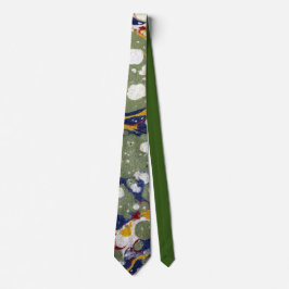 Atemberaubende antike Krawatte aus Marmorpapier