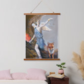 "Atemberaubende Aquarellbilder der Nemesis Wandteppich Mit Holzrahmen (Schlafzimmer)