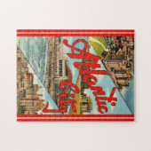 Atemberaubende Atlantik-City-Postkarte Puzzle (Horizontal)
