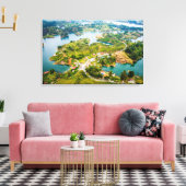 Atemberaubende Aussicht auf Guatape Antioquia Sonn Leinwanddruck (Insitu (Wohnzimmer))