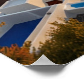Atemberaubende Aussicht auf Santorin Poster (Ecke)