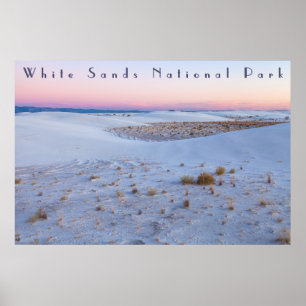 Atemberaubende Aussicht White Sands National Park Poster