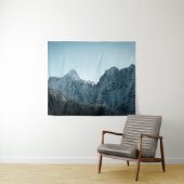 Atemberaubende Berge und Fichtenwälder Wandteppich (Beispiel (Horizontal))