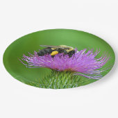 Atemberaubende Bienen- und Schmelzpapierplatte Pappteller (Schrägansicht)