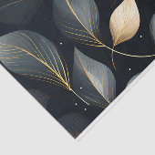 Atemberaubende Blätter aus Gold und Grau Seidenpapier (Ausschnitt)