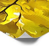 Atemberaubende Blätter Herbst Abstrakte Kunst Poster (Ecke)