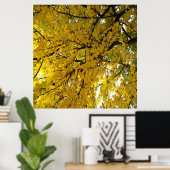 Atemberaubende Blätter Herbst Abstrakte Kunst Poster (Heimbüro)