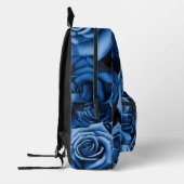 Atemberaubende blaue Rose Bedruckter Rucksack (Links)
