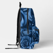Atemberaubende blaue Rose Bedruckter Rucksack (Links)