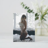 Atemberaubende Blonde-Foto-Postkarte Postkarte (Stehend Vorderseite)