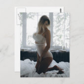 Atemberaubende Blonde-Foto-Postkarte Postkarte (Vorne/Hinten)