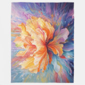 Atemberaubende Blume Fleecedecke (Vorderseite)