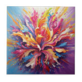 Atemberaubende Blume Fliese (Vorderseite)