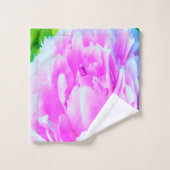 Atemberaubende Blume für doppelrosa Peony Badhandtuch Set (Waschlappen)