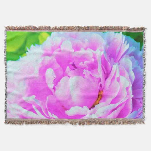 Atemberaubende Blume für doppelrosa Peony Decke (Vorderseite)