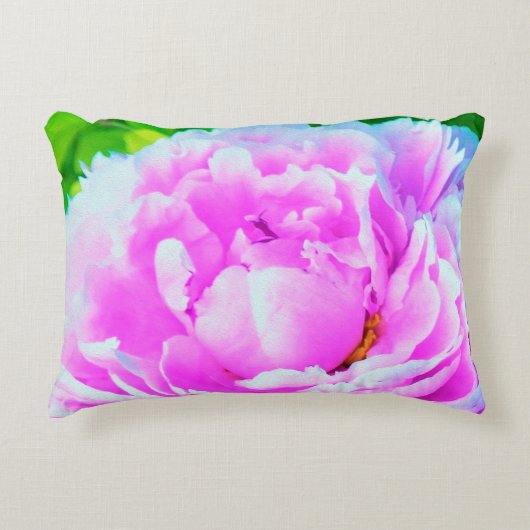 Atemberaubende Blume für doppelrosa Peony Dekokissen (Vorderseite)